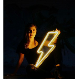 Şimşek Dekoratif Neon Led Tablo, Neon Duvar Tabela